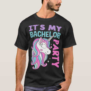 Mens Unicorn Men Its My Bachelor Party  T-Shirt