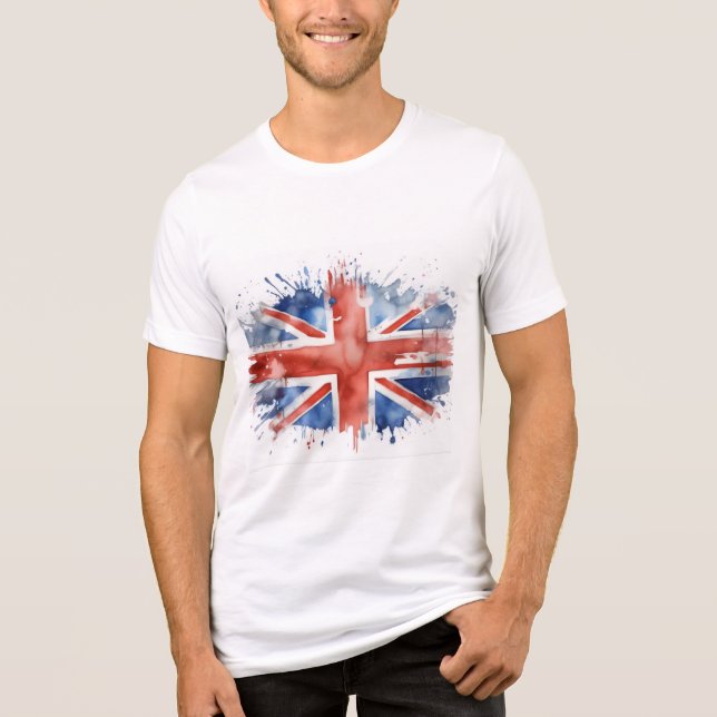 Mens union jack t shirt (Front)