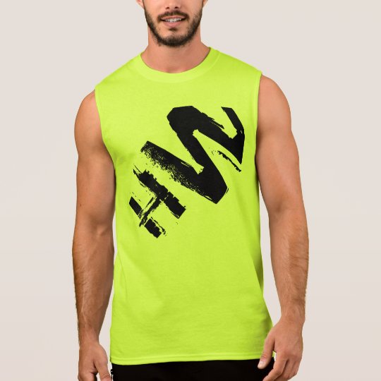 Men's / Unisex Safety Green T-shirt w/ Black Logo