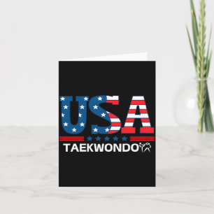 Mens United States Flag Taekwondo Usa Team Sport Card