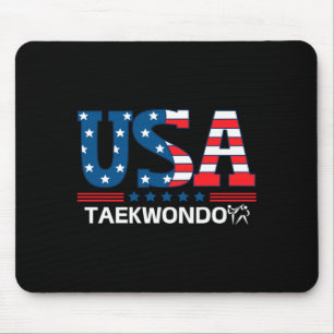 Mens United States Flag Taekwondo Usa Team Sport Mouse Mat