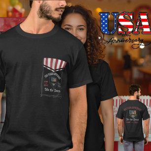 Men's US 250 We the People Pocket-Style Patriotic  T-Shirt