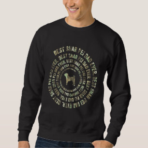 Mens US Flag Camo Shar Pei Dog Dad Spiral Dog Sweatshirt