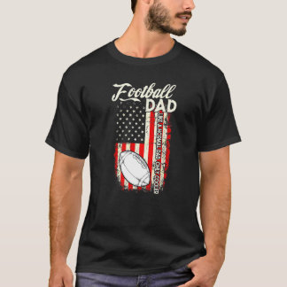 Mens Us Football Dad Like A Normal Dad Only Cooler T-Shirt