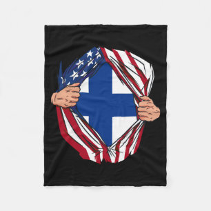 Mens Usa Aamerican Grown Finnish Roots Performance Fleece Blanket