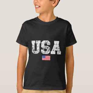 Mens Usa Flag 4th Of July America Day Of Independe T-Shirt