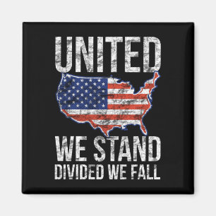 Mens usa flag 4th of july united stand divided magnet