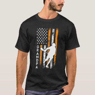 Mens Usa Grandpa Lacrosse T-Shirt