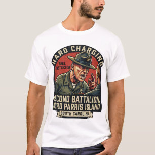 Men's USMC Hard Charging Drill Instructor Parris I T-Shirt