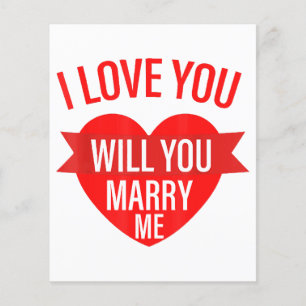 Mens Valentines Day Proposal I Love You Will You M