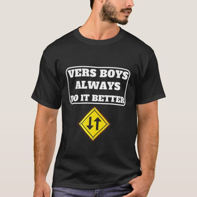 Mens Versatile Vers Gay Pride Funny T Shirt (Front)