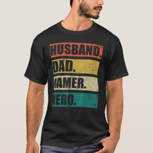 Mens Video Game Vintage Husband Dad Gamer Father' T-Shirt