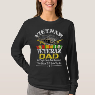Mens Vietnam Veteran Dad  Raised By My Hero Milita T-Shirt