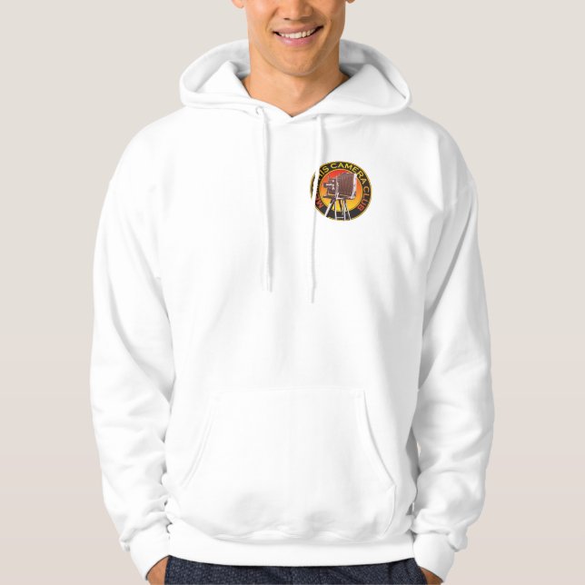 Men's View Camera Logo Fleece Zip Up Hoodie (Front)