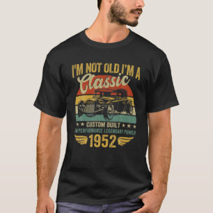 Mens Vintage 1952 Birthday Retro 70Th Birthday Gif T-Shirt