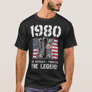 Mens Vintage 1980 Man Myth Legend 41st Birthday Da T-Shirt
