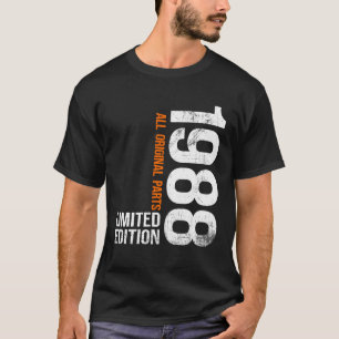 Mens Vintage 1988 38th Birthday Gifts Men Women 38 T-Shirt
