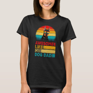 Mens Vintage Awesome Like My Doberman Dad Fathers T-Shirt