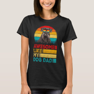 Mens Vintage Awesome Like My Schnauzer Dad Fathers T-Shirt