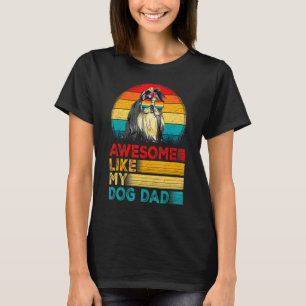 Mens Vintage Awesome Like My Shih Tzu Dad Fathers T-Shirt