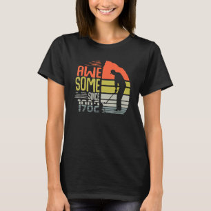 Mens Vintage Awesome Since 1982 Golfer Birthday T-Shirt