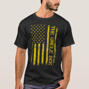 Mens Vintage Bee American Flag The Bee Uncle Fathe T-Shirt