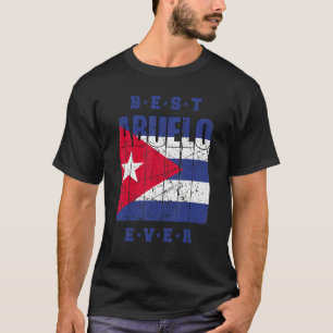 Mens Vintage Best Abuelo Ever Cuban Retro Cuba Fla T-Shirt