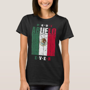 Mens Vintage Best Abuelo Ever Mexico Flag Grandpa T-Shirt