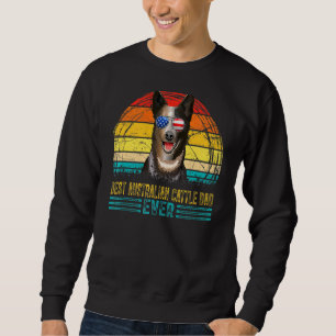 Mens Vintage Best Australian Cattle Dad Ever Men F Sweatshirt