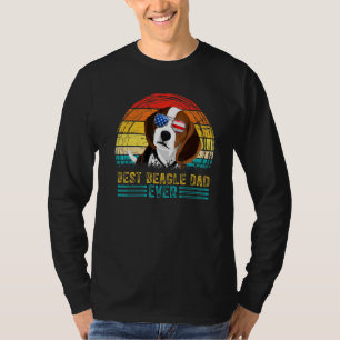 Mens Vintage Best Beagle Dad Ever Men Father's Day T-Shirt
