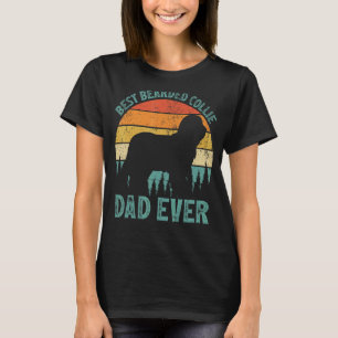 Mens Vintage Best Bearded Collie Dad Ever Father' T-Shirt