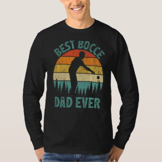 Mens  Vintage Best Bocce Dad Ever Father's Day T-Shirt