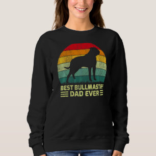 Mens Vintage Best Bullmastiff Dad Ever Father's D Sweatshirt