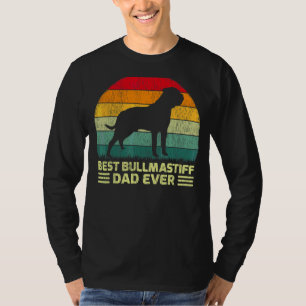 Mens Vintage Best Bullmastiff Dad Ever Father's D T-Shirt