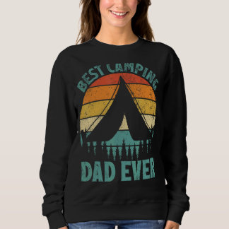 Mens Vintage Best Camping Dad Ever Father's Day Sweatshirt