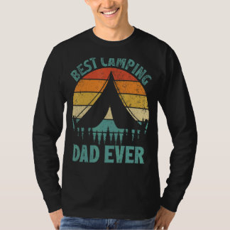 Mens Vintage Best Camping Dad Ever Father's Day T-Shirt