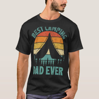 Mens Vintage Best Camping Dad Ever Father's Day T-Shirt