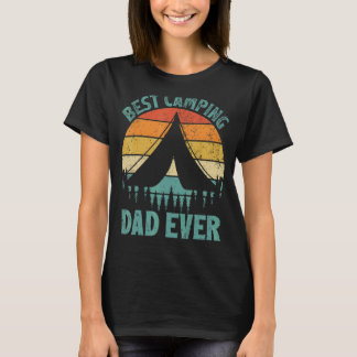 Mens Vintage Best Camping Dad Ever Father's Day T-Shirt