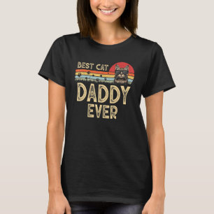 Mens Vintage Best Cat Daddy Ever Cat Daddy T-Shirt