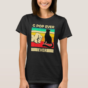 Mens Vintage Best Cat G Pop Ever Bump Fit Cat Dad T-Shirt