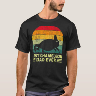 Mens Vintage Best Chameleon Dad Ever Father's Day T-Shirt