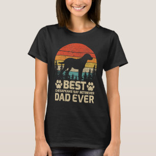 Mens Vintage Best Chesapeake Bay Retriever Dad Eve T-Shirt