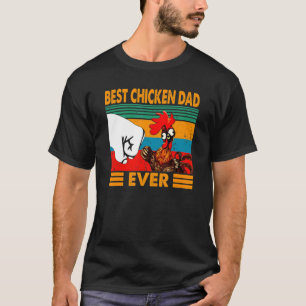 Mens Vintage Best Chicken Dad Ever T-Shirt