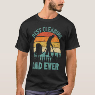 Mens  Vintage Best Cleaning Dad Ever Father's Day T-Shirt