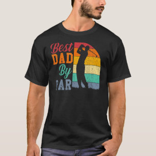 Mens Vintage Best Dad By Par Disc Golf Dad Father T-Shirt