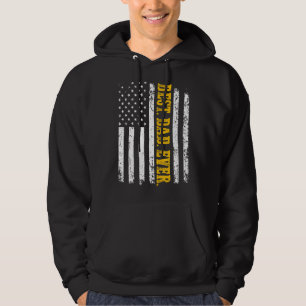 Mens Vintage Best Dad Ever Shirt American Flag Fat
