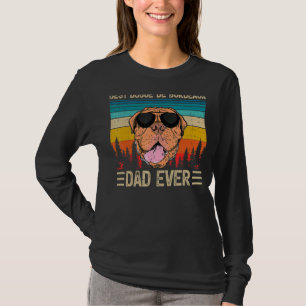 Mens  Vintage Best Dogue De Bordeaux Dad Ever Fath T-Shirt