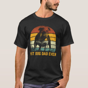 Mens Vintage Best English Bulldog Dad Ever Shirt F