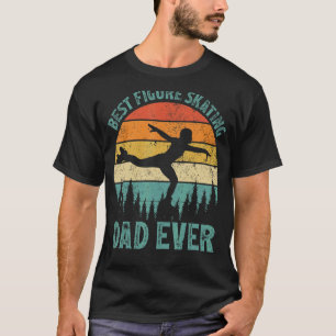 Mens Vintage Best Figure Skating Dad Ever Father' T-Shirt