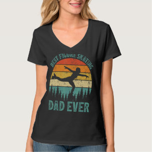 Mens Vintage Best Figure Skating Dad Ever Father' T-Shirt